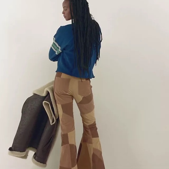 NWT We The Free No Boundaries Pieced Cord Jeans in Off the Grid - Picture 4 of 7